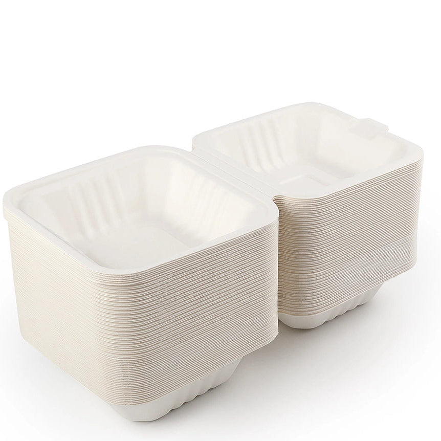 BG6 Bagasse Burger Box 500pcs