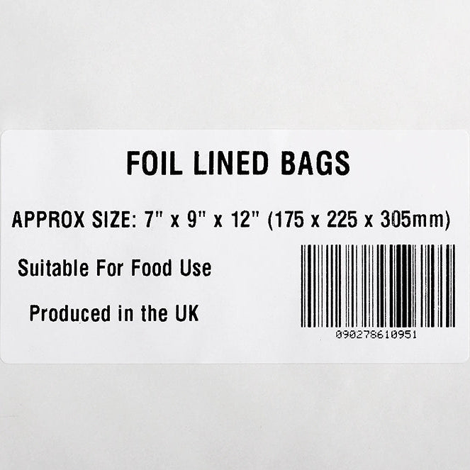 Aluminium Foil Lined Bags 1x400