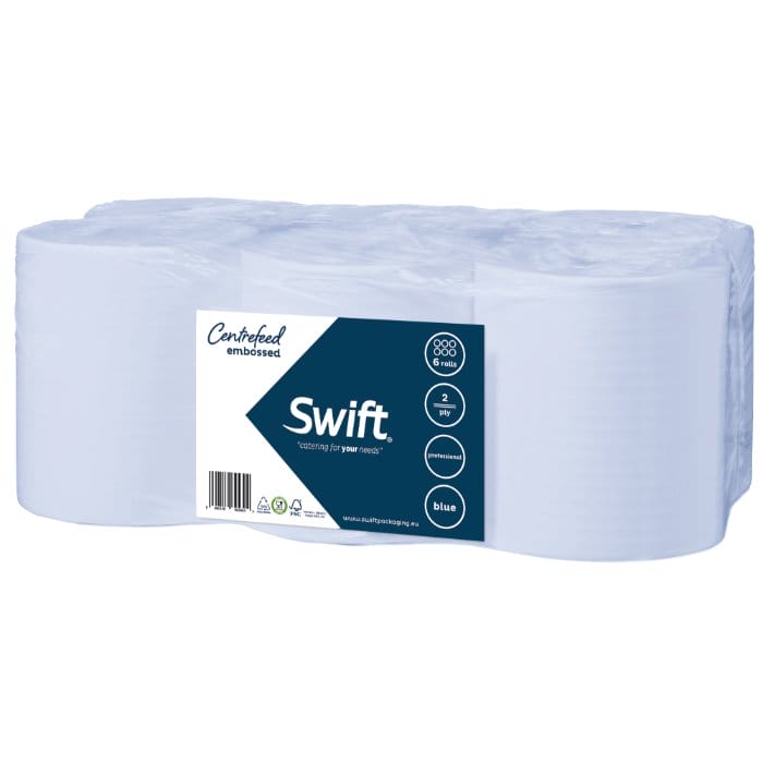 Blue CentreFeed Roll 1x6