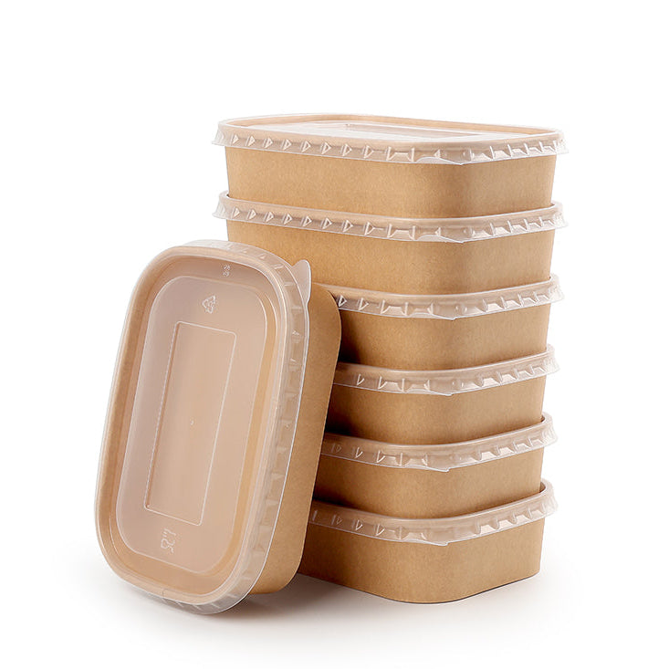C500 Kraft Containers & Lids 1x300