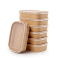 C500 Kraft Containers & Lids 1x300