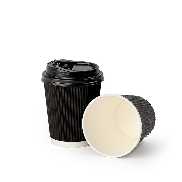 Green Leaf 12oz Black Ripple Cups 20x25 (500pcs) (Copy)